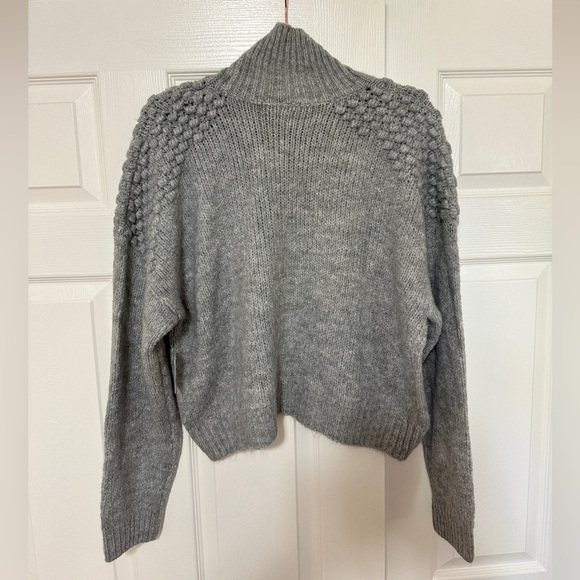 NWT Free People Turtleneck Sweater Grey Size Large - Picture 5 of 8